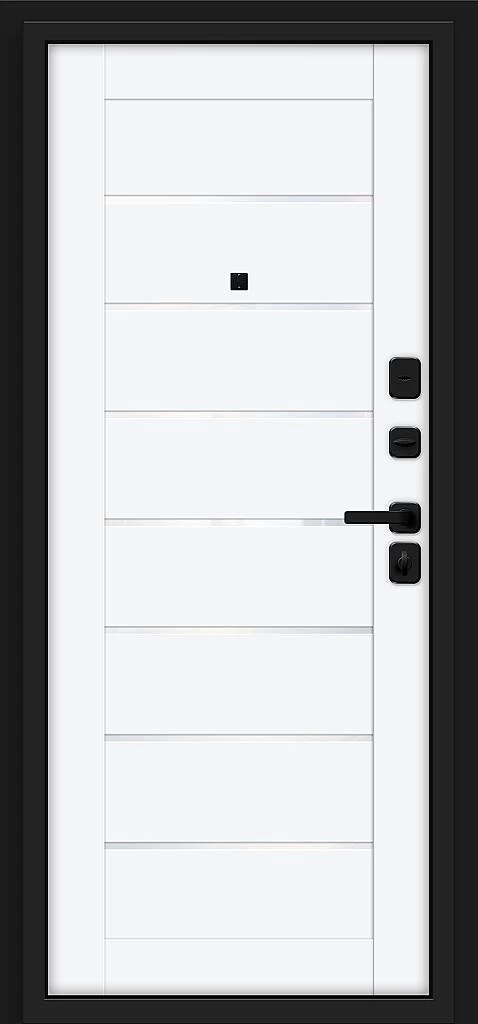 Входная дверь Прайм/SBlack Black Shell/White Silk BR6209 внутренняя сторона