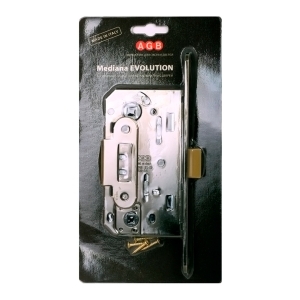 B01102.50.34.567 Защелка врезная WC (матовый хром) MEDIANA EV. (инд.упак+B01000.13)