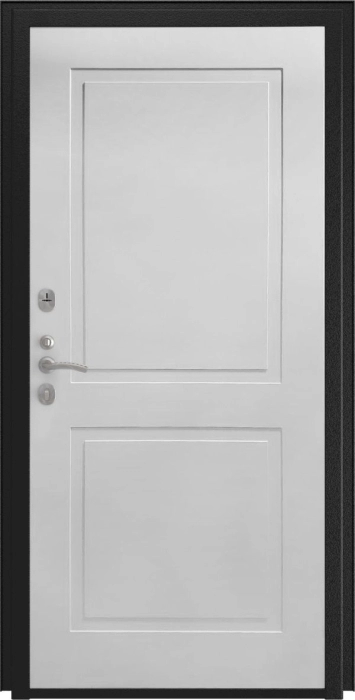 Входная дверь L - 3b ФЛ-609 (L-52, 10мм, белый матовый) внутренняя сторона